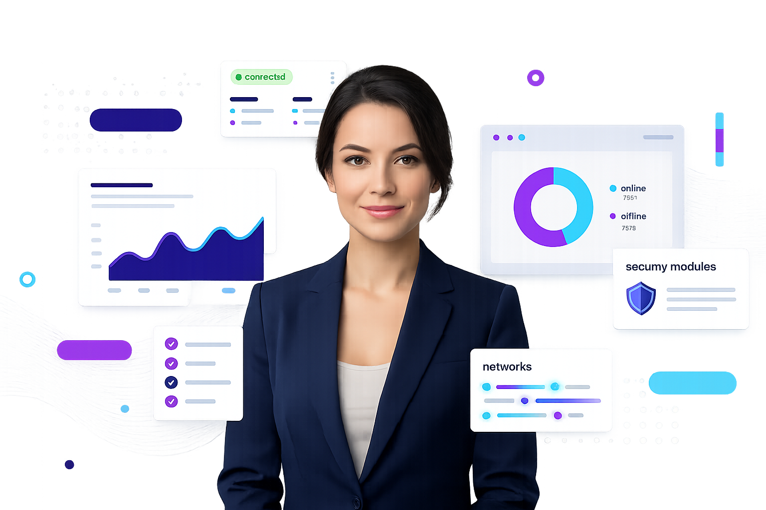 Abstract dashboard illustration
